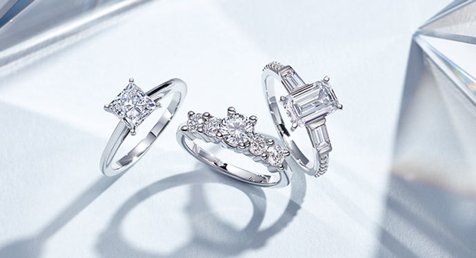 Barbara 8 Carat Princess Cut Halo Diamond Engagement Ring in 18k White